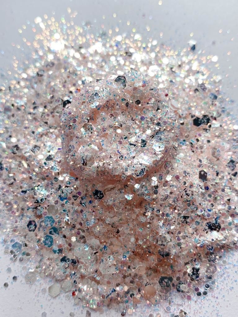 Epoksi Chunky Glitters Opal Rose 4 gr