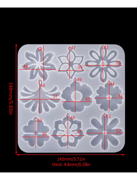 Epoksi Reçine Kolye Küpe Ağaç Yaprak Kartaneleri Silikon Kalıbı