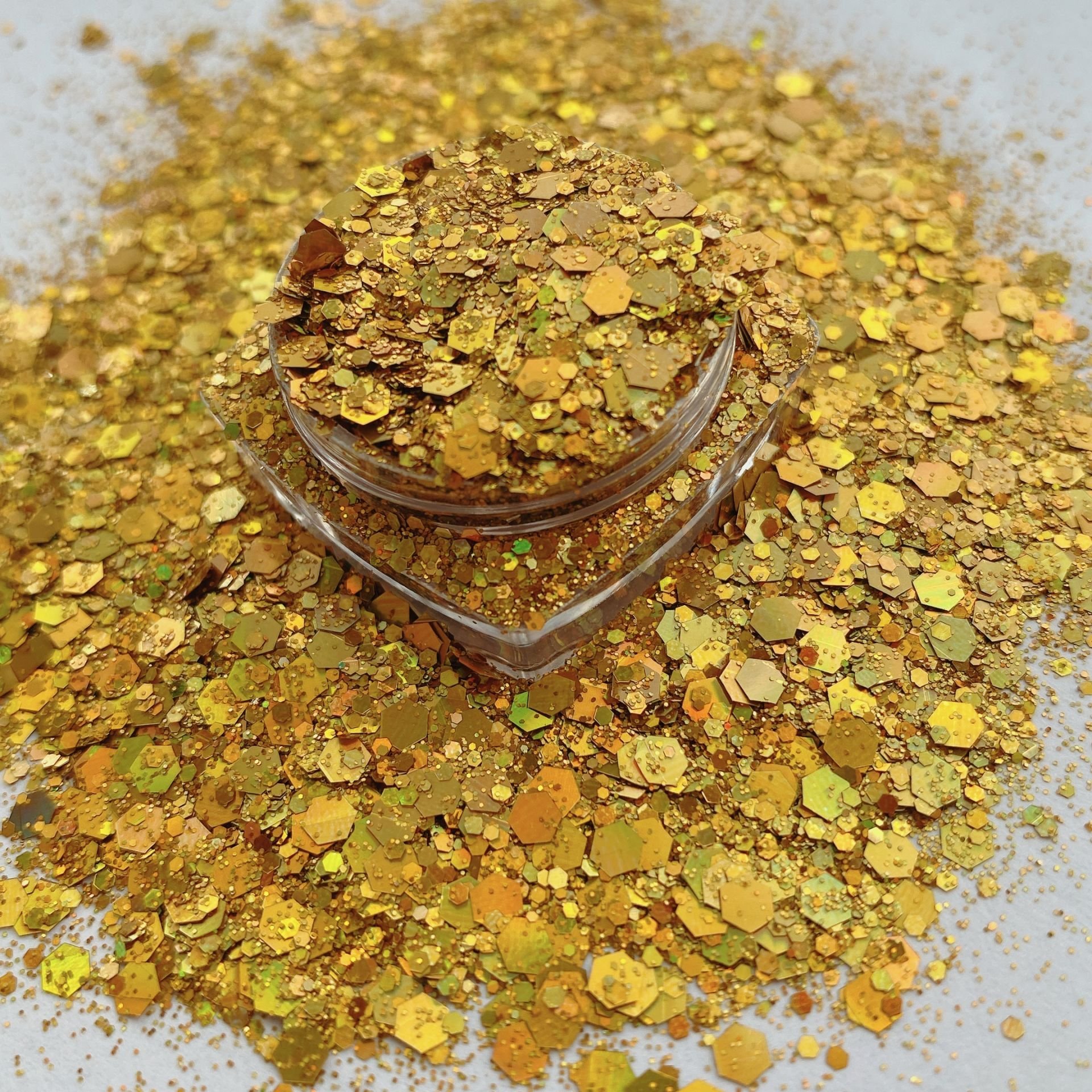 Epoksi Chunky Glitters Gold1   4 gr