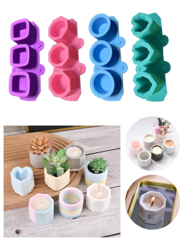 Epoksi Beton Alçı Sukulent Saksı Kalıpları