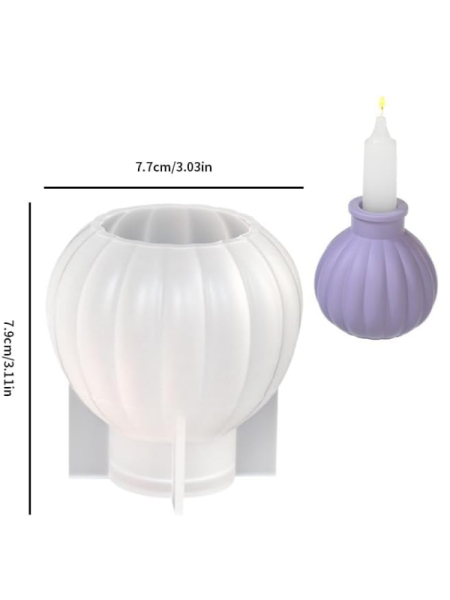 Epoksi Reçine Alçı Tüp Vazo Mumluk  Silikon Kalıbı 1