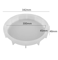 Epoksi 34 cm Derin Tepsi  Kalıbı Daire