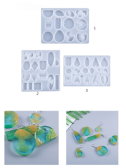 Epoksi Kolye Küpe Anahtarlık Ada Dağ Kalıpları