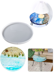 Epoksi 50cm Büyük Sehpa Masa Silikon  Kalıbı