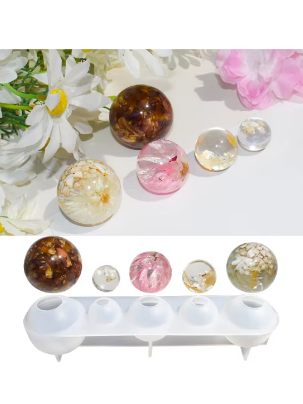 Epoksi Reçine Çoklu Küre Silikon Kalıbı