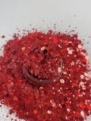 Epoksi Chunky Glitters Red 4 gr