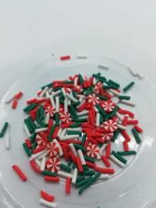 Epoksi Polimer Kil Süslemeler (Fimo Dilimleri) Christmas Sprinkles 4gr