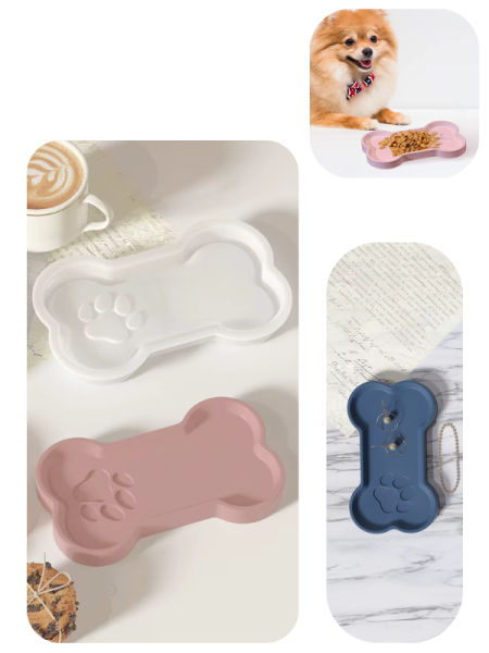 Epoksi Reçine Alçı Takı Pati Yemek Kabı Silikon Kalıbı