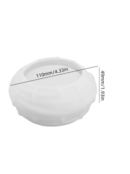 Epoksi Reçine Alçı Kuş Yuvası Kase Mumluk Silikon Kalıbı