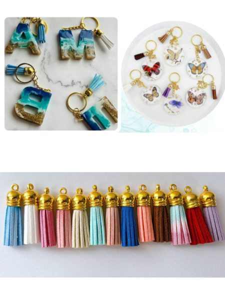 Epoksi Süet Püsküller 5 Adet