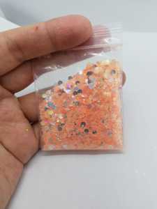 Epoksi Chunky Glitters Baby Orange 4 gr