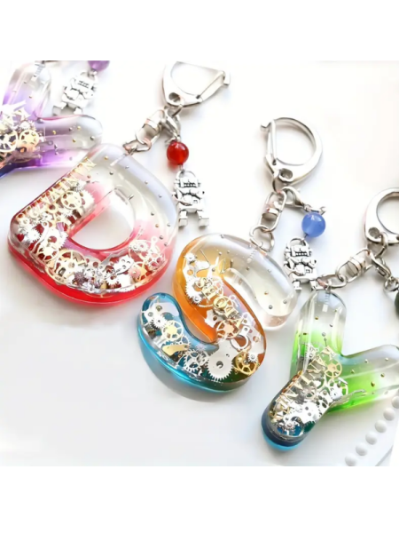 Epoksi Reçine 4cm Cartoon Bubble  Harf Silikon Kalıbı