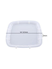 Epoksi 14 cm Kare Taş Görünümlü Bardak Altlıgı Kalıbı