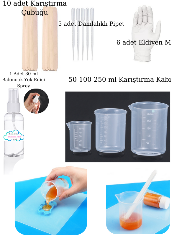 Epoksi Karışım Döküm Beher Seti