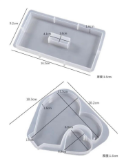 Epoksi Tasarım Kalp Fotoğraflık Silikon Kalıbı