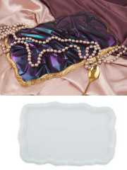 Epoksi Reçine Taş Görünümlü Tepsi Kalıpları