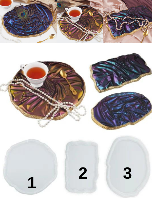 Epoksi Reçine Taş Görünümlü Tepsi Kalıpları