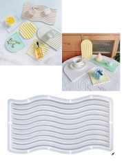 Epoksi Alçı Wave Trend Sunumluk Kalıpları Dalgalı