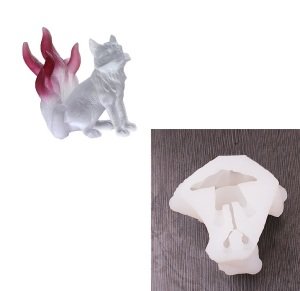 Epoksi 10 cm Büyük Tilki Kalıbı
