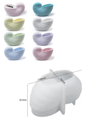 Epoksi Mum Alçı  Deniz Kabuğu Mumluk Kalıbı