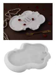 Epoksi Reçine Dantel Model Sunumluk Tepsi Kalıpları 2