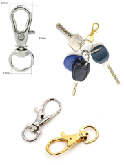 Anahtarlık Kancası 10x32mm  5 adet Gold