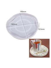 Epoksi Reçine Alçı Tabak Sunumluk Silikon Kalıbı 1