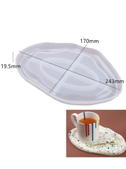 Epoksi Reçine Alçı Tabak Sunumluk Silikon Kalıbı 2