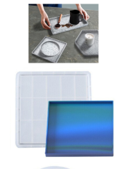 Epoksi Büyük 32 Cm Sunumluk Kare Tepsi Kalıbı