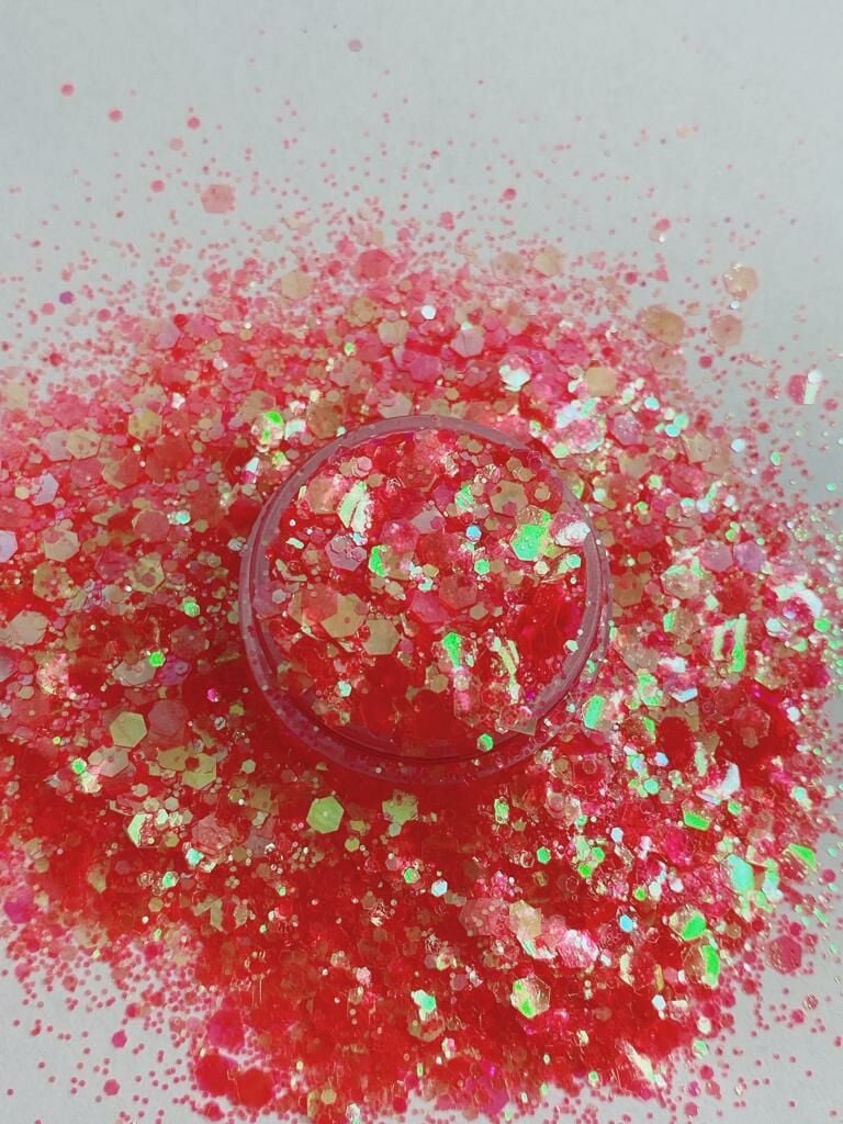 Resin Chunky Glitters  Bubble Gum 4 gr
