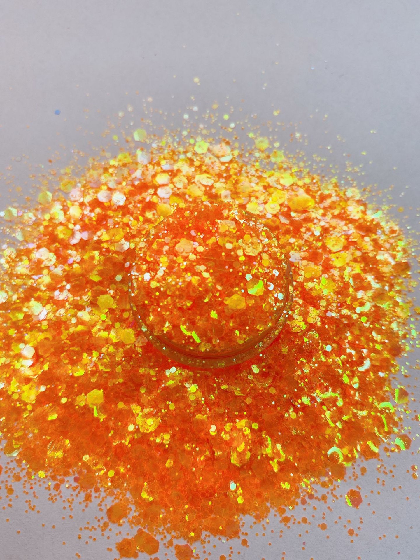 Resin Chunky Glitters Electric Orange 4 gr