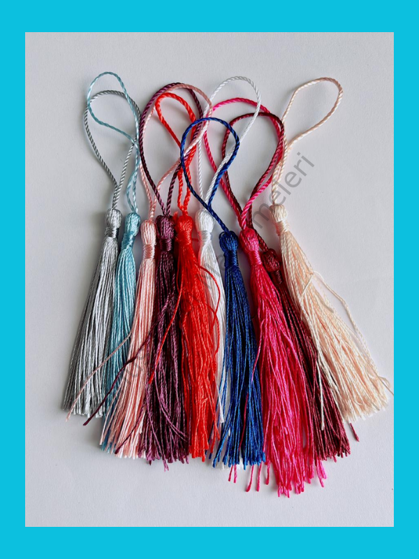 10 Adet Karışık Renk Püskül Seti