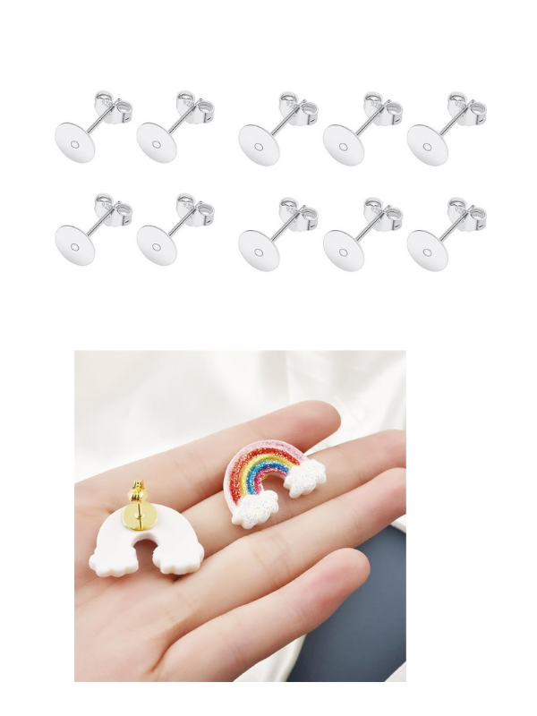 0.4mm Küpe Aparatı Silver 5 çift