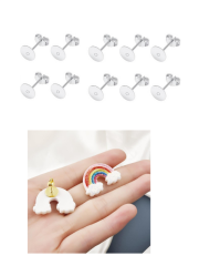 0.4mm Küpe Aparatı Silver 5 çift