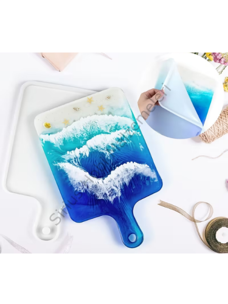 Kesme Tahtası Silikon Kalıbı 21x34,2 cm – Epoksi Servis ve Sunum Tahtası Kalıbı