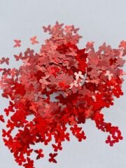 Holographic Butterfly Red  (Kelebek) 2gr