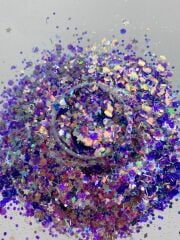 Chunky Glitters Diamante Purple 4 gr