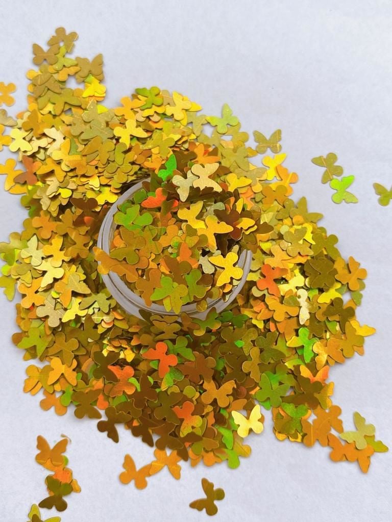 Holographic Butterfly Gold (Kelebek) 2gr