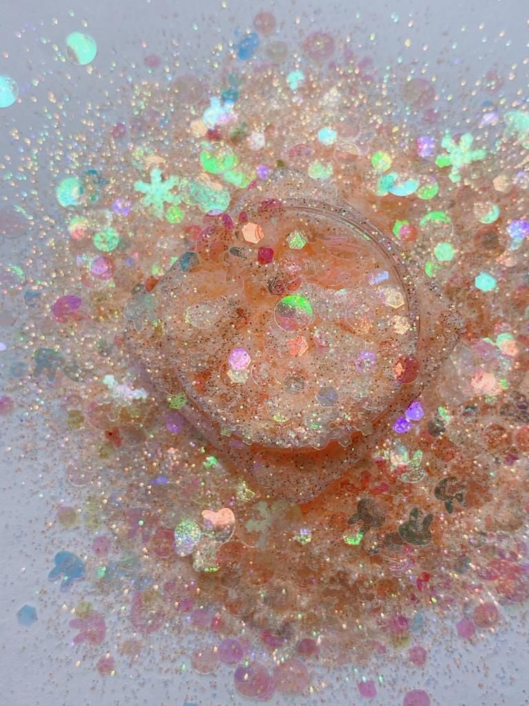 Chunky Glitters Magic Box Neon Orange 4gr