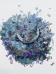 Holographic Letters (Hologram Harfler ) Black  2,5gr