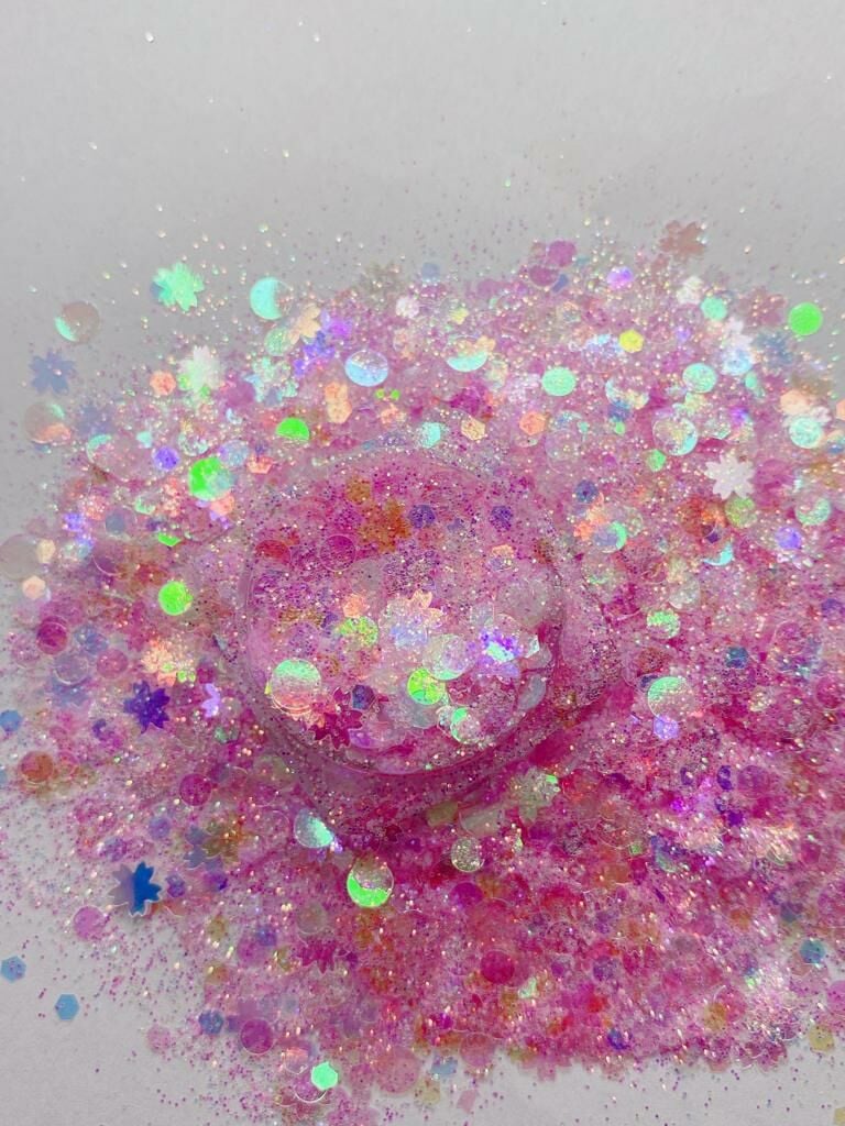 Chunky Glitters Magic Box Pink 4gr