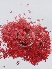 Holographic Letters (Hologram Harfler ) Red 2,5gr