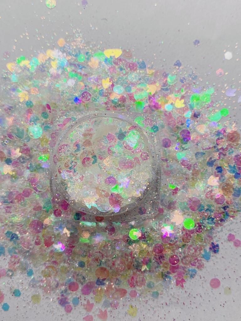 Chunky Glitters Magic Box White 4gr