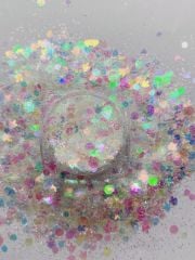 Chunky Glitters Magic Box White 4gr