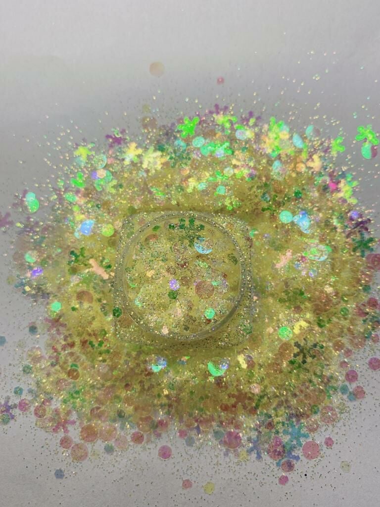 Chunky Glitters Magic Box Yellow 4gr