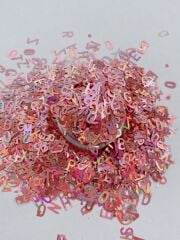 Holographic Letters (Hologram Harfler ) Rose  2,5gr