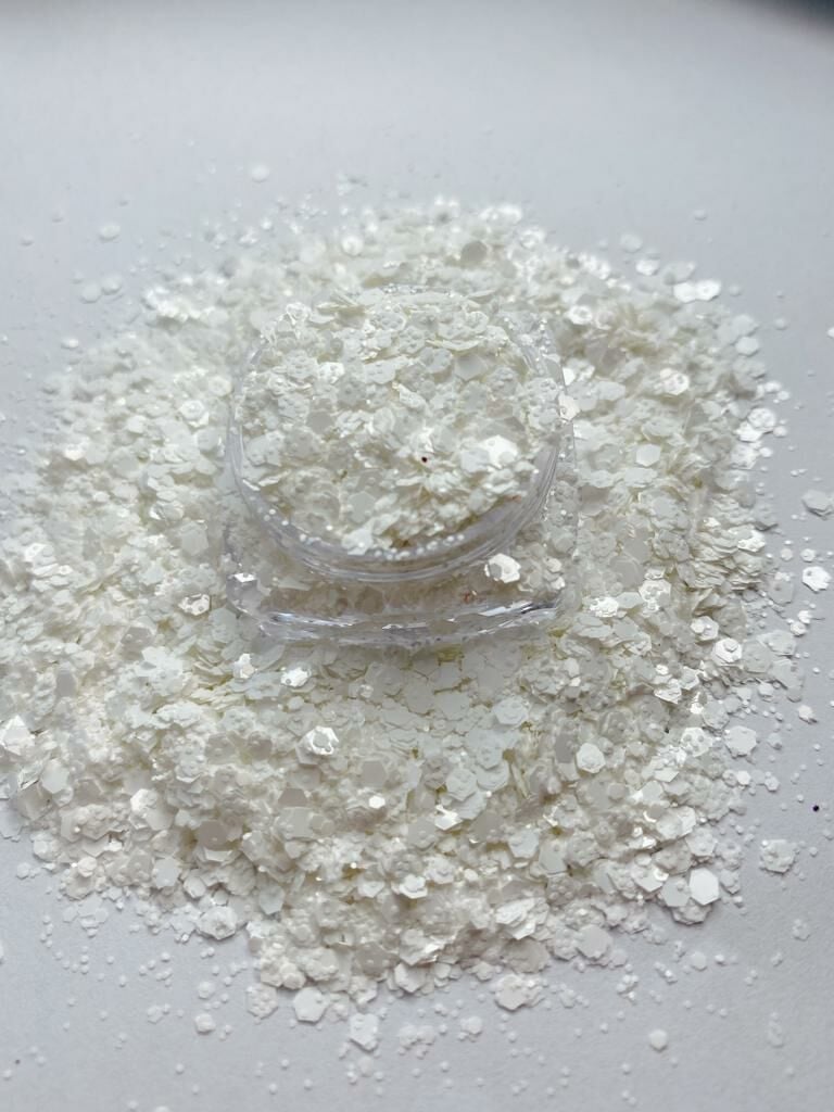 Chunky Glitters Quartz Pure White 4 gr