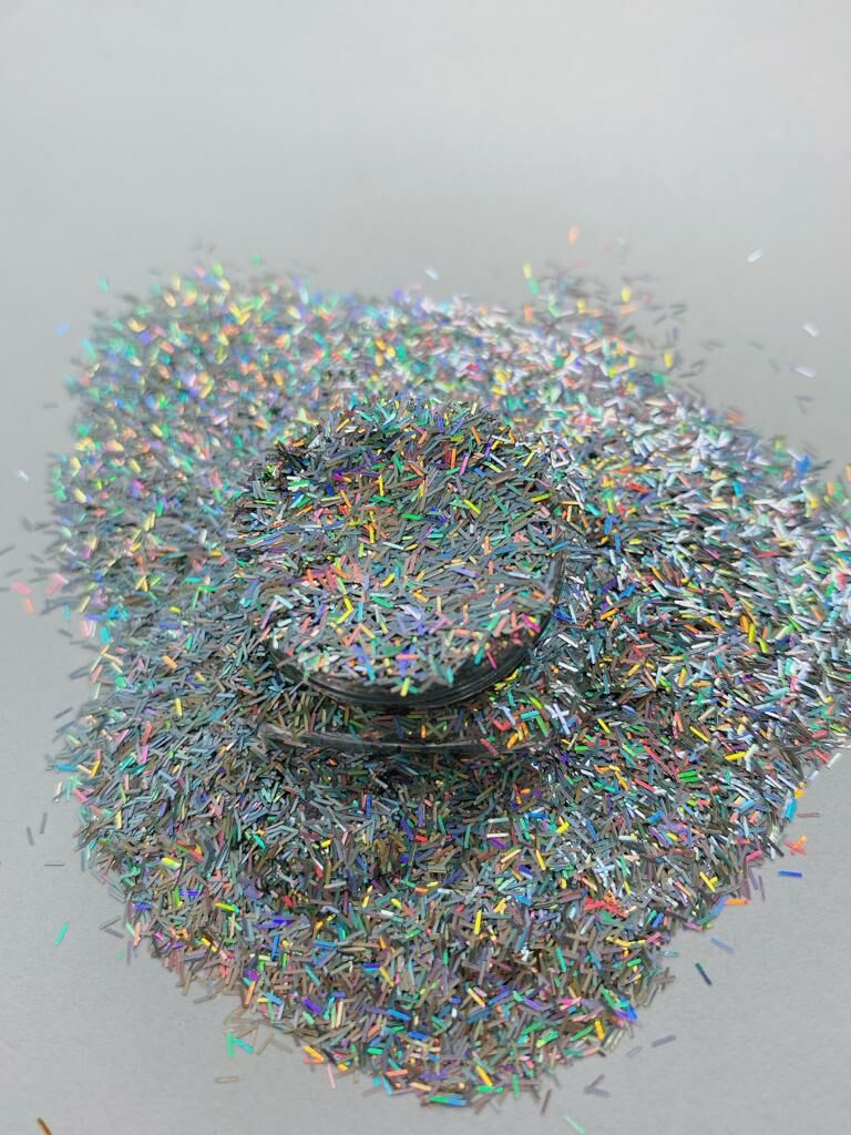 Chunky Glitters Tinsel Silver 4 gr
