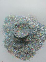Chunky Glitters Tinsel Silver 4 gr