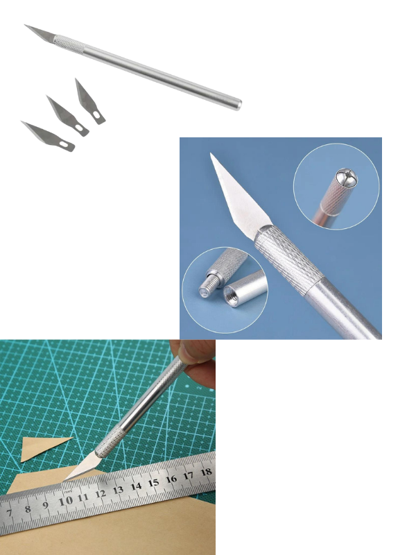 Kretuar  Bıçağı ( 3 yedek uç ile )